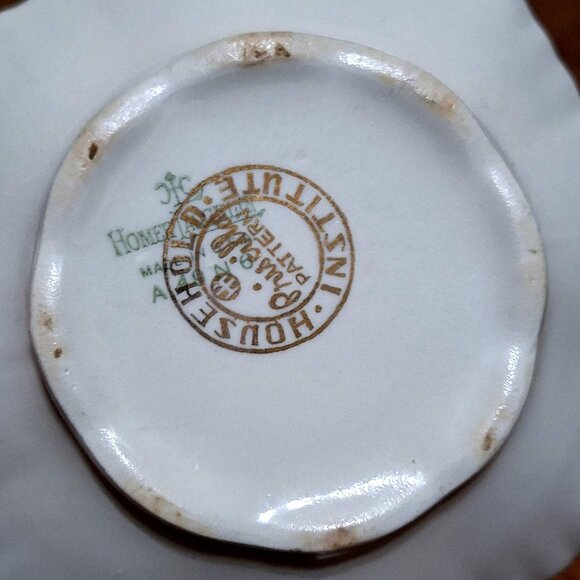 Homer Laughlin Household Institute Creamer Sugar Bowl Set Floral Pattern Porcela - Picture 6 of 6